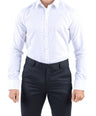 Crocodile Men Formal Printed Slim Fit Shirt - Blue