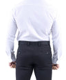 Crocodile Men Formal Printed Slim Fit Shirt - Blue