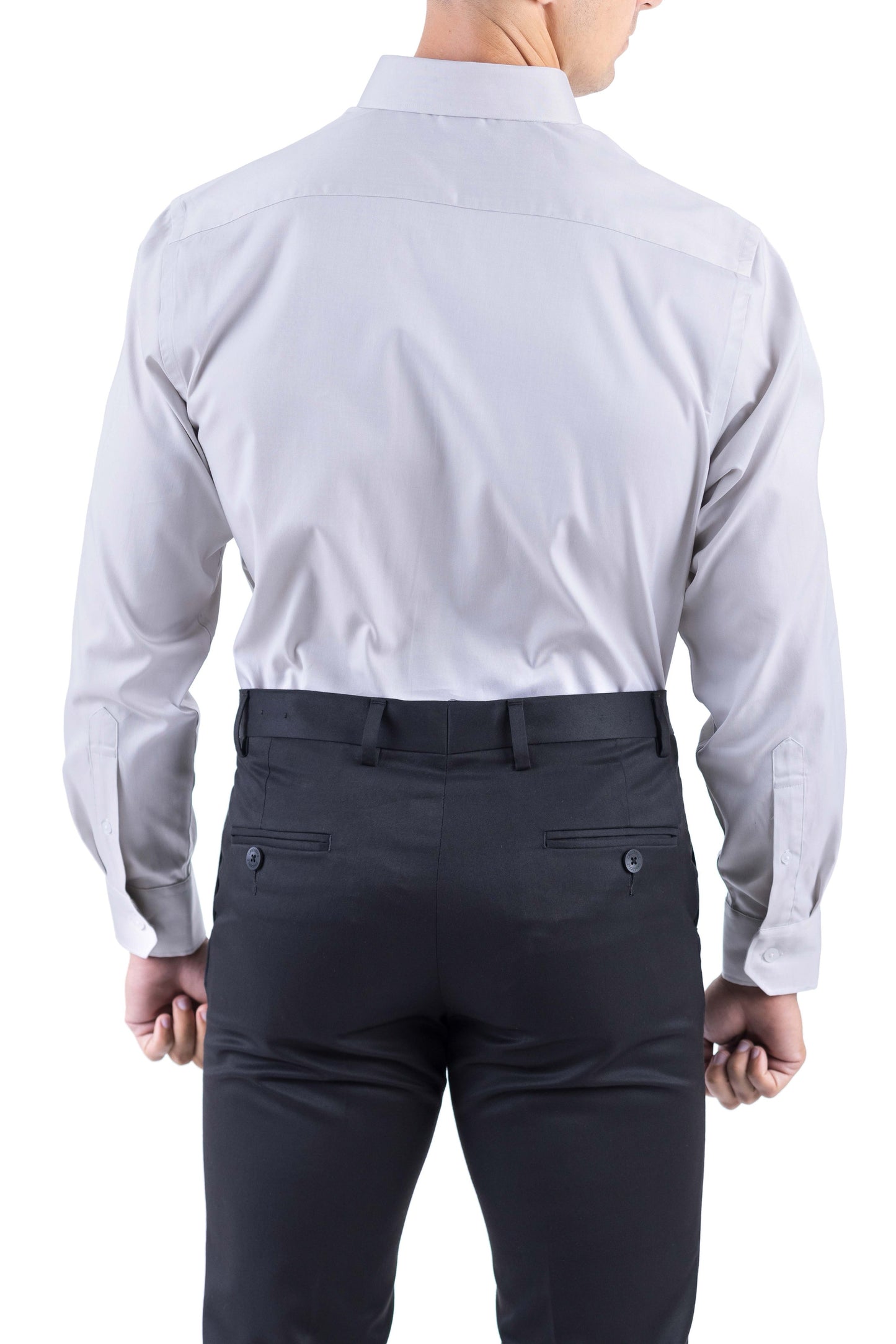 Crocodile Men Formal Plain Regular Fit Shirt - Cream