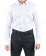 Crocodile Men Formal Stripe Slim Fit Shirt - Vista Blue
