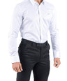 Crocodile Men Formal Stripe Slim Fit Shirt - Vista Blue