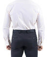 Crocodile Men Formal Plain Slim Fit Shirt - Cream Gold