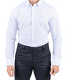 Crocodile Men Formal Stripe Slim Fit Shirt - Jet Set