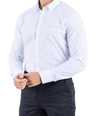 Crocodile Men Formal Stripe Slim Fit Shirt - Jet Set