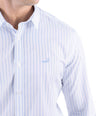 Crocodile Men Formal Stripe Slim Fit Shirt - Jet Set