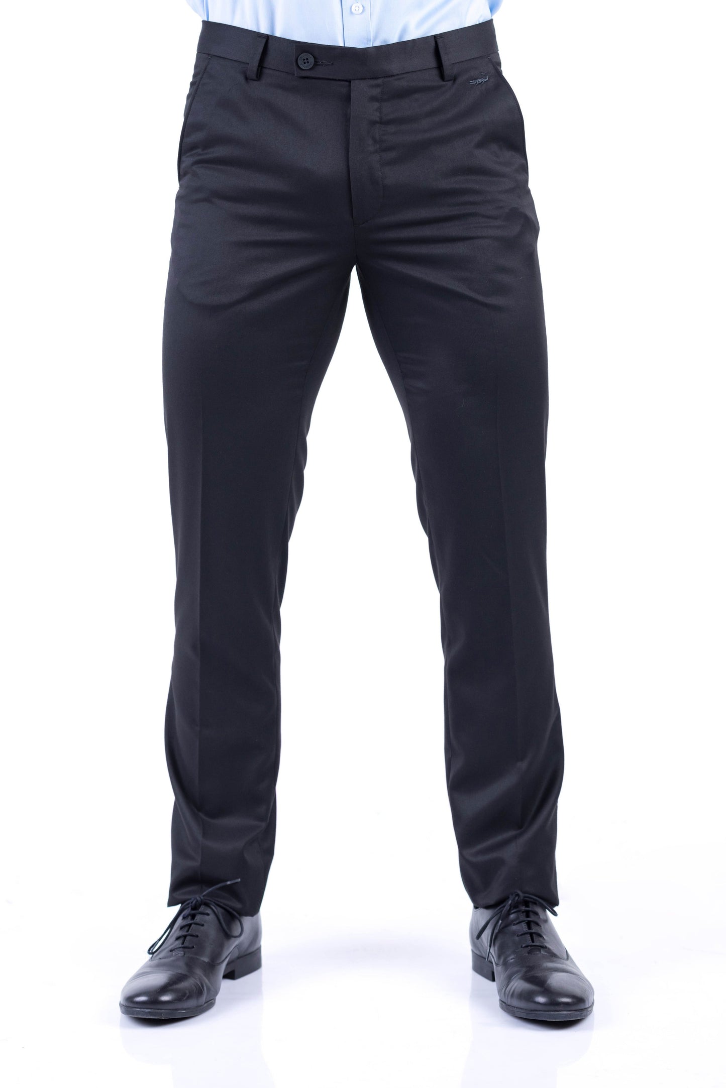 Crocodile Formal Entry Twill Slim Fit Trouser - Black