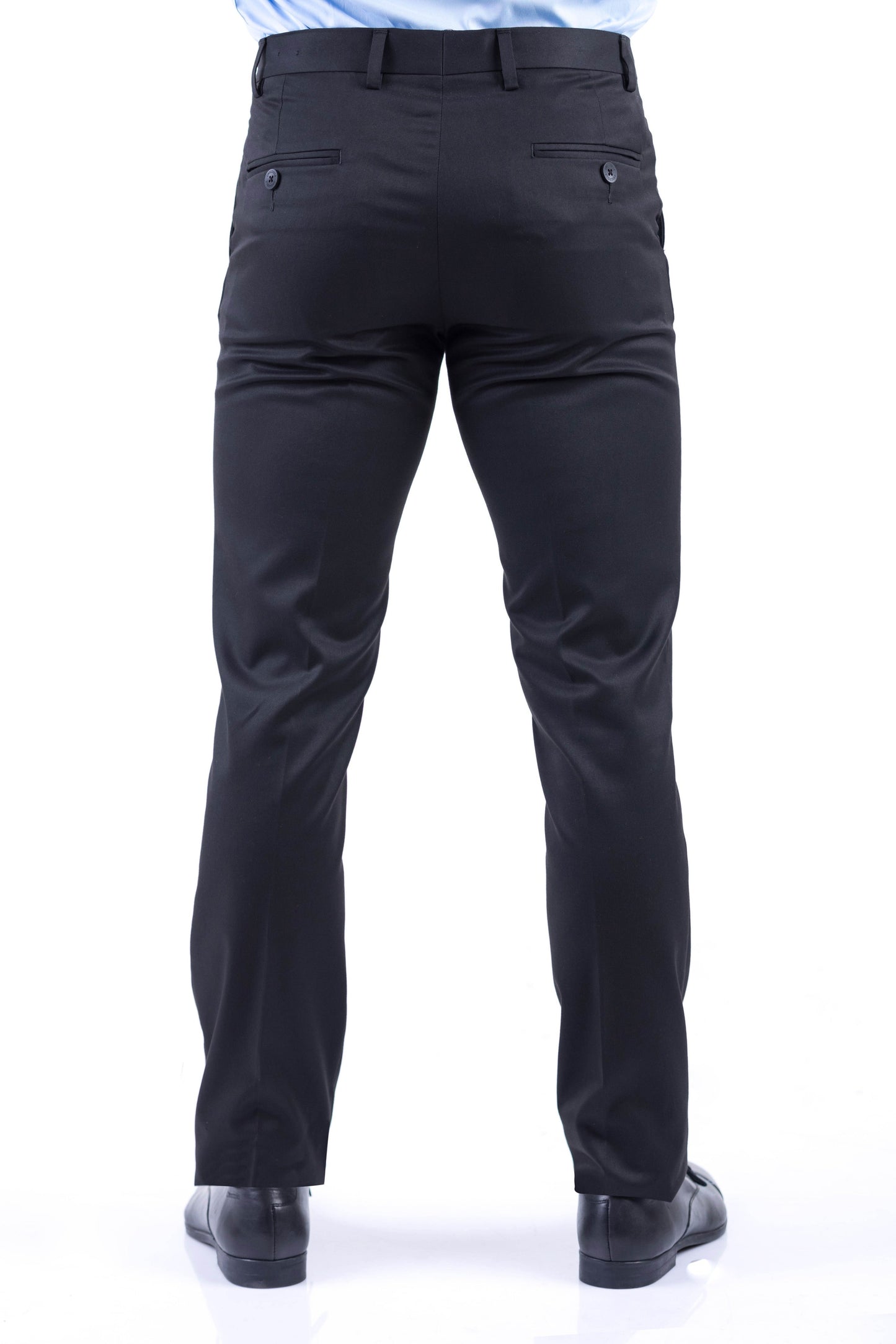 Crocodile Formal Entry Twill Slim Fit Trouser - Black