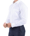 Crocodile Men Formal Plain Slim Fit Shirt - Snow White