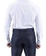 Crocodile Men Formal Plain Slim Fit Shirt - Snow White