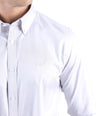 Crocodile Men Formal Plain Slim Fit Shirt - Cream