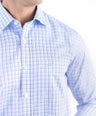 Crocodile Men Formal Checks Slim Fit Shirt - Navy