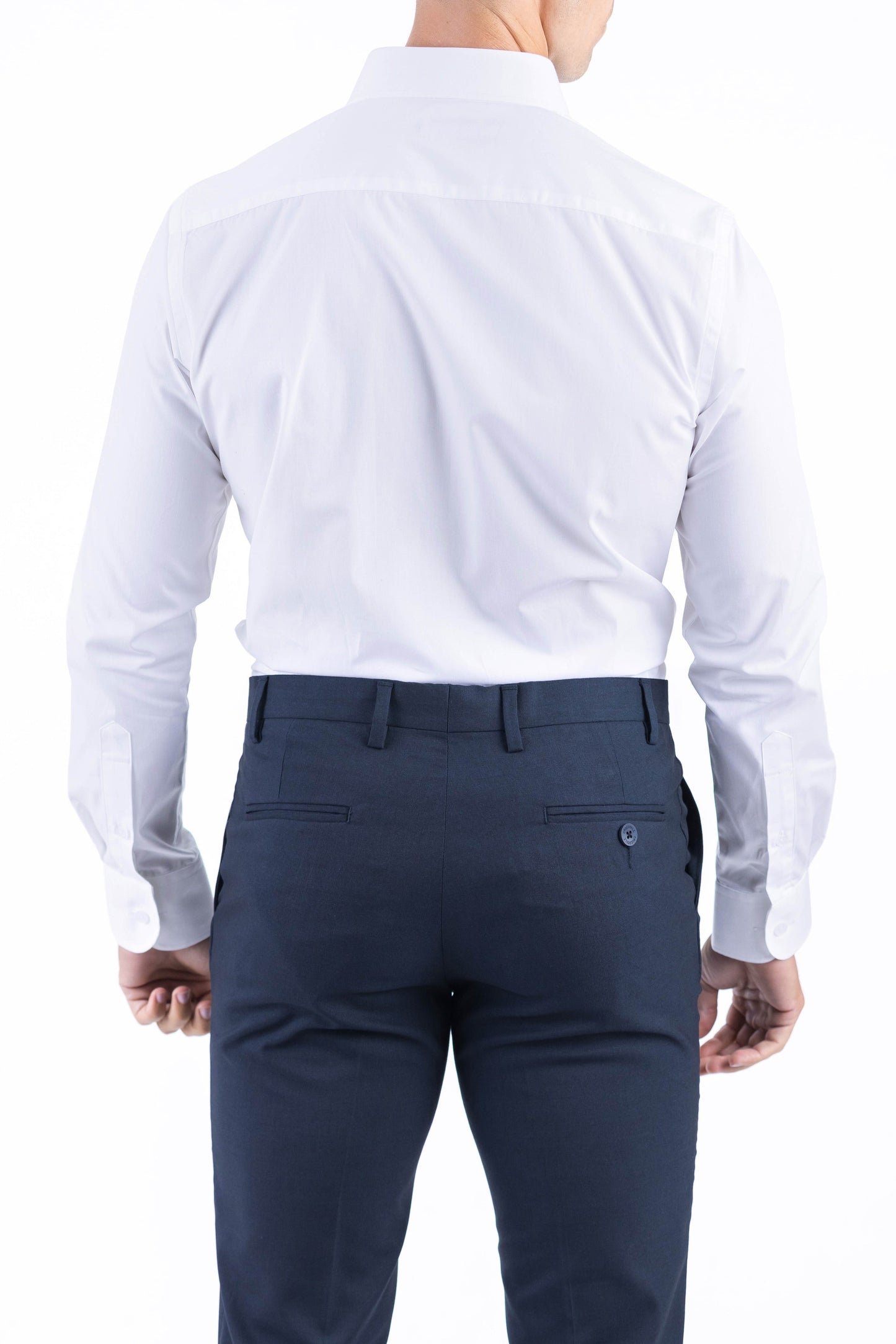 Crocodile Men Formal Plain Slim Fit Shirt - Vapous Gray
