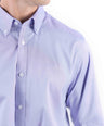 Crocodile Men Formal Plain Regular Fit Shirt - Royal Purple