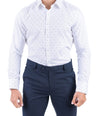 Crocodile Men Formal Printed Slim Fit Shirt - Brown Tane
