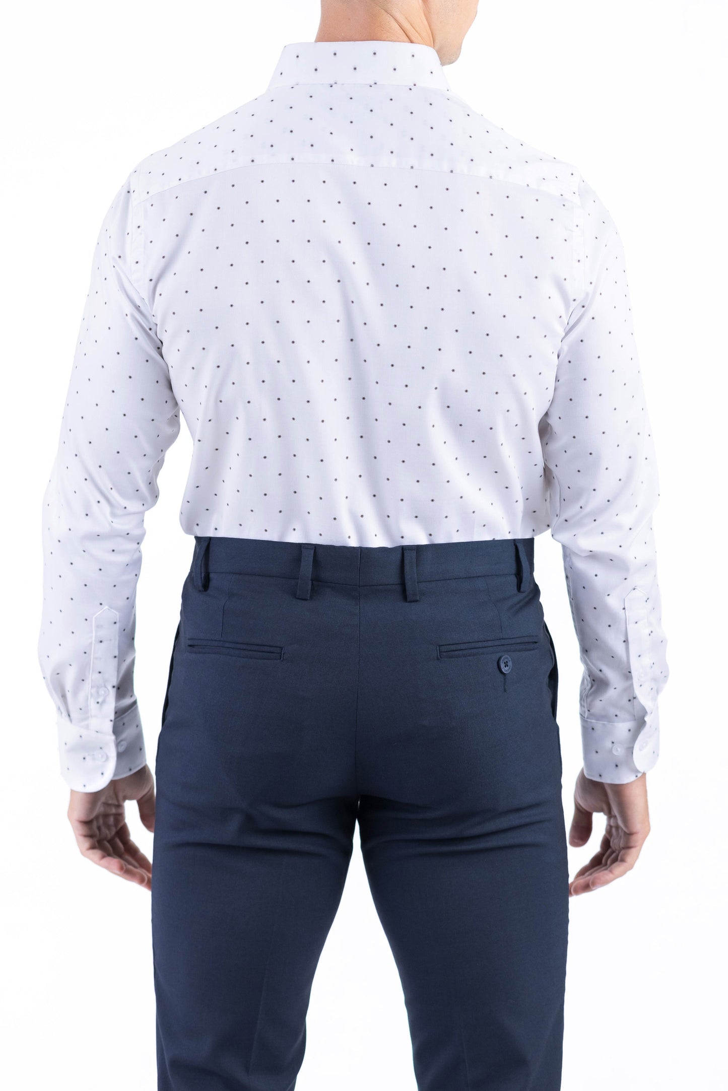 Crocodile Men Formal Printed Slim Fit Shirt - Brown Tane