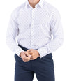 Crocodile Men Formal Printed Slim Fit Shirt - Coca Brown