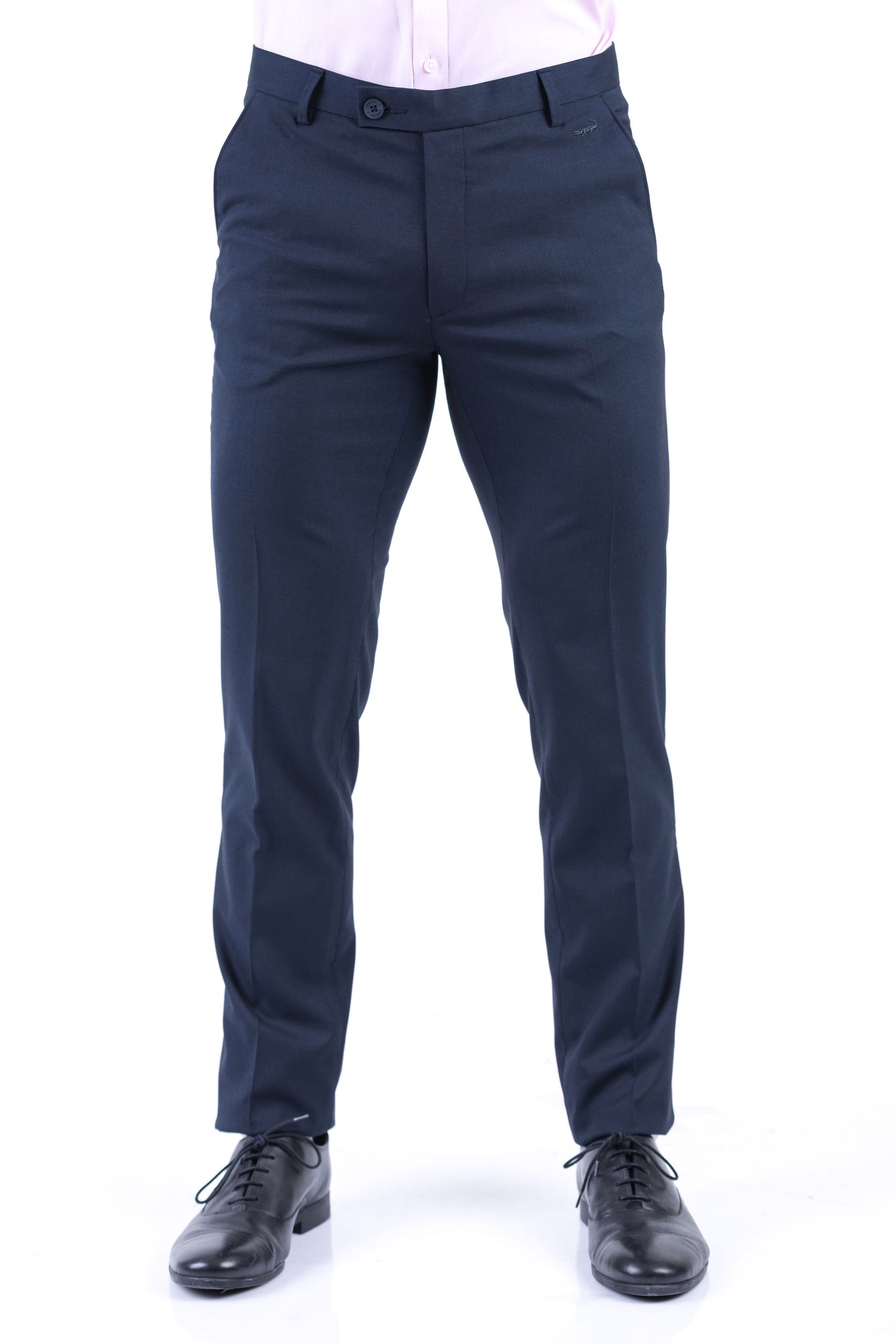 Crocodile Formal Entry Plain Slim Fit Trouser - Navy