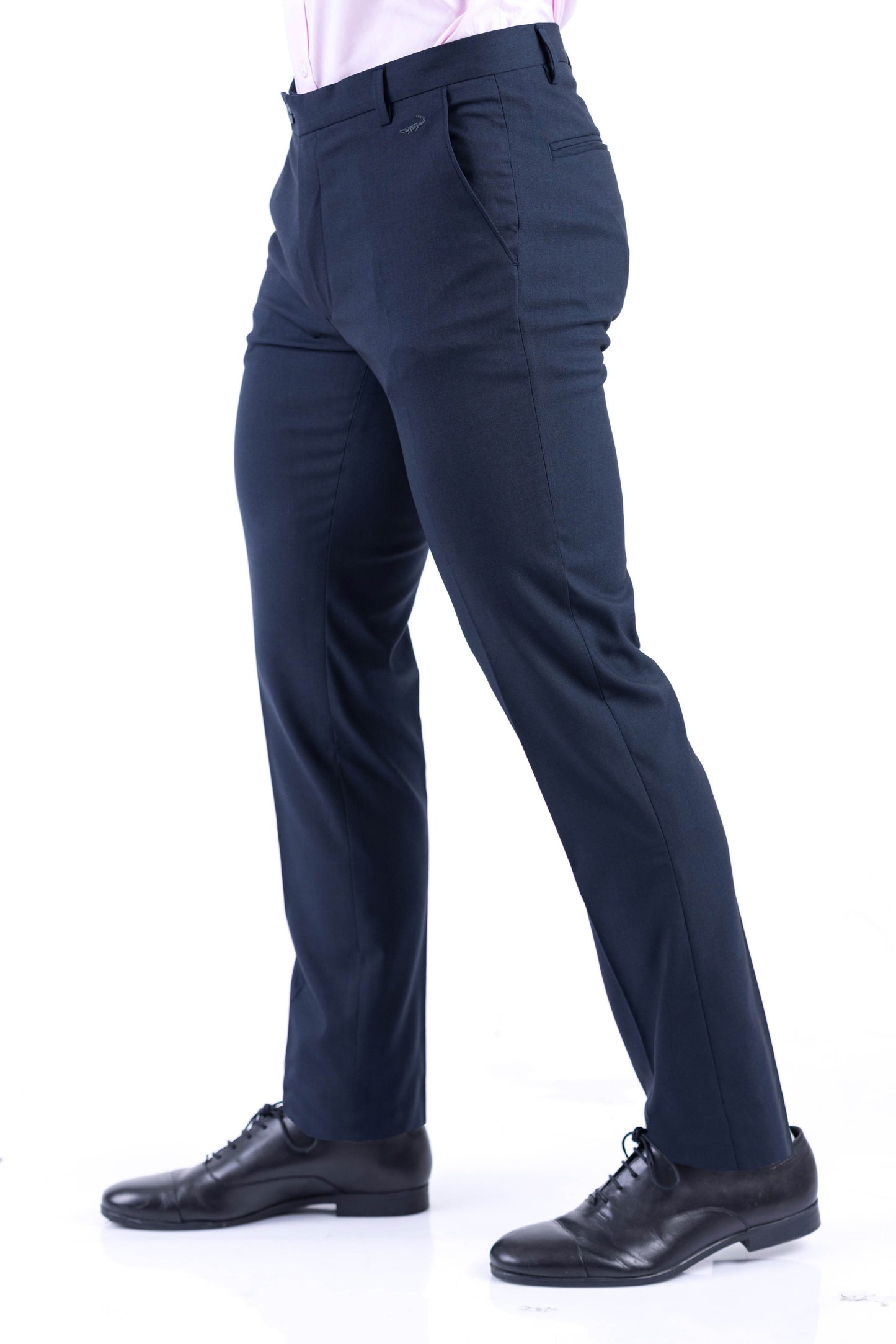Crocodile Formal Entry Plain Slim Fit Trouser - Navy