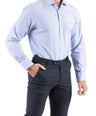 Crocodile Men Formal Stripe Regular Fit Shirt - True Navy