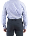 Crocodile Men Formal Stripe Regular Fit Shirt - True Navy
