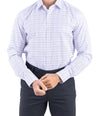 Crocodile Men Formal Checks Slim Fit Shirt - Cosmic Blue