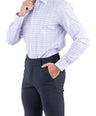 Crocodile Men Formal Checks Slim Fit Shirt - Cosmic Blue