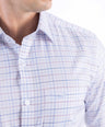 Crocodile Men Formal Checks Slim Fit Shirt - Cosmic Blue