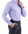 Crocodile Men Formal Plain Slim Fit Shirt - Royal Purple