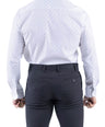 Crocodile Men Formal Printed Slim Fit Shirt - Angel Blue