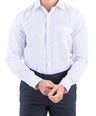 Crocodile Men Formal Plain Slim Fit Shirt - Egret