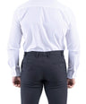 Crocodile Men Formal Plain Slim Fit Shirt - Egret
