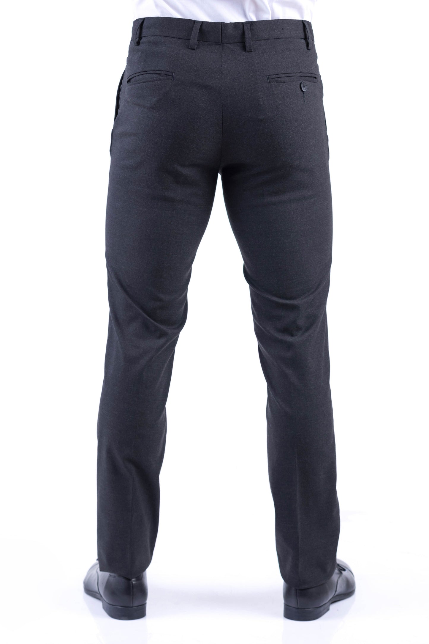 Crocodile Formal Entry Plain Slim Fit Trouser - Charcoal