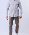 CROCODILE MEN SEMI CASUAL SHIRTS SLIM FIT FS-Vapous Grey