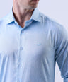 CROCODILE MEN SEMI CASUAL SHIRTS SLIM FIT FS-Dream Blue