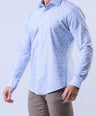 CROCODILE MEN SEMI CASUAL SHIRTS SLIM FIT FS-Baby Blue