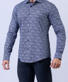 CROCODILE MEN SEMI CASUAL SHIRTS SLIM FIT FS-Navy