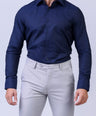 CROCODILE MEN EVENING SHIRT SLIM FIT FS - Astral Aura