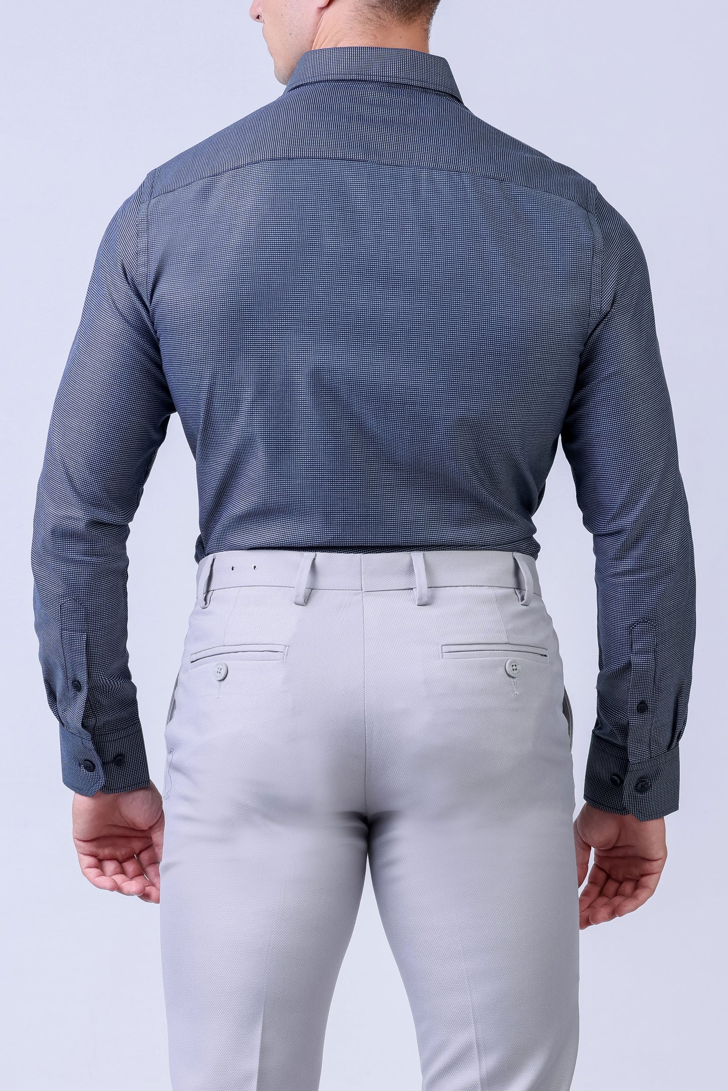 CROCODILE MEN EVENING SHIRT SLIM FIT FS-Licorice