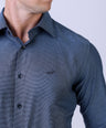 CROCODILE MEN EVENING SHIRT SLIM FIT FS-Licorice