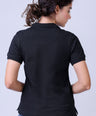 CROCODILE LADIES PIMA POLO HS-Black
