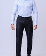 CROCODILE MEN FORMAL SEASONAL SHIRT SLIM FIT FS-Blue Forget Me Not