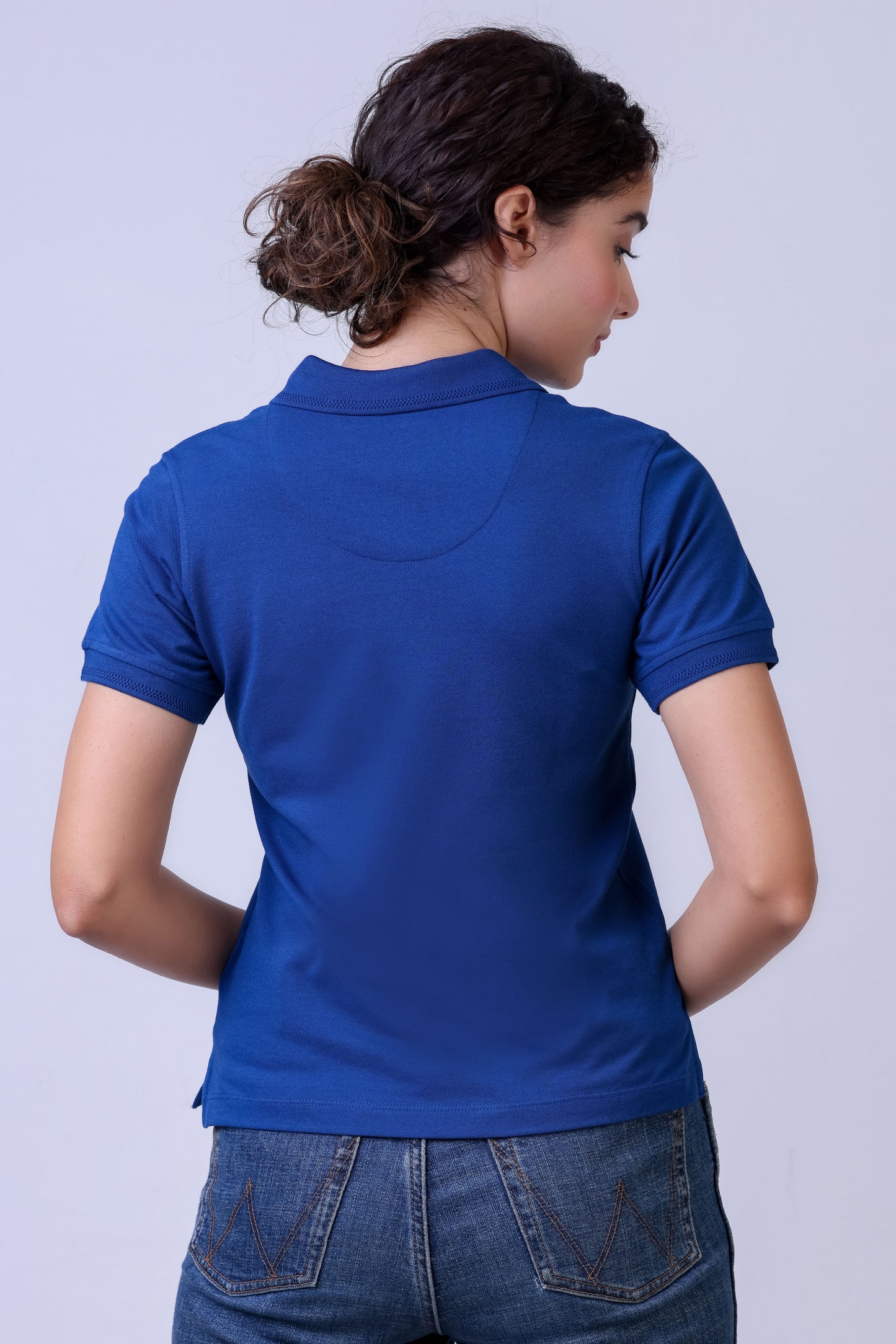 CROCODILE LADIES PIMA POLO HS-True Navy