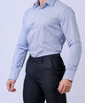 CROCODILE MEN FORMAL SEASONAL SHIRT SLIM FIT FS- Blue Depths