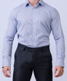 CROCODILE MEN FORMAL SEASONAL SHIRT SLIM FIT FS- Blue Depths