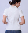 CROCODILE LADIES PIMA POLO HS-White