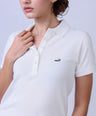 CROCODILE LADIES PIMA POLO HS-White