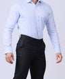CROCODILE MEN SUPERIOR FORMAL SHIRT SLIM FIT FS-Vista Blue