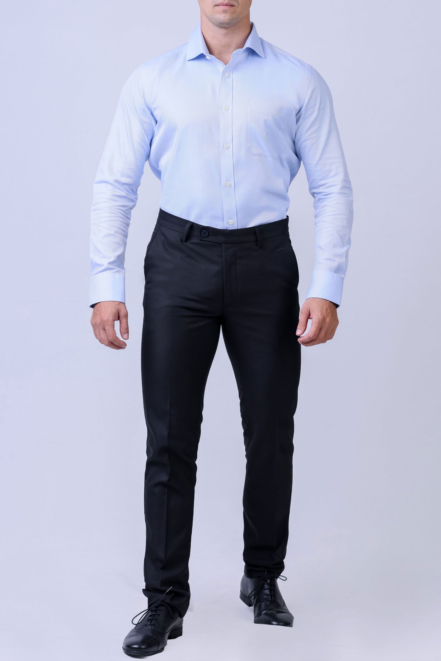 CROCODILE MEN SUPERIOR FORMAL SHIRT SLIM FIT FS-Vista Blue