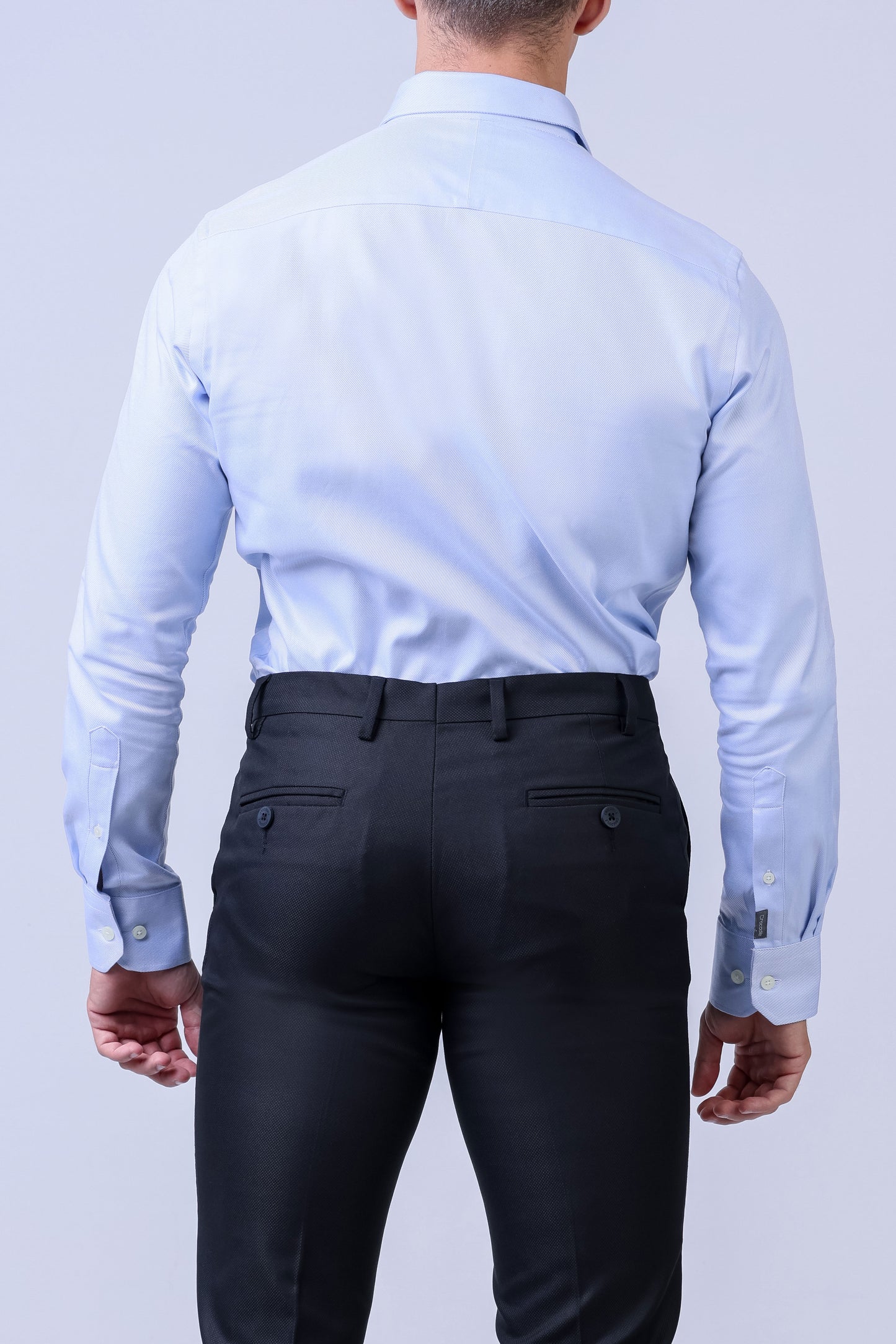 CROCODILE MEN SUPERIOR FORMAL SHIRT SLIM FIT FS-Vista Blue