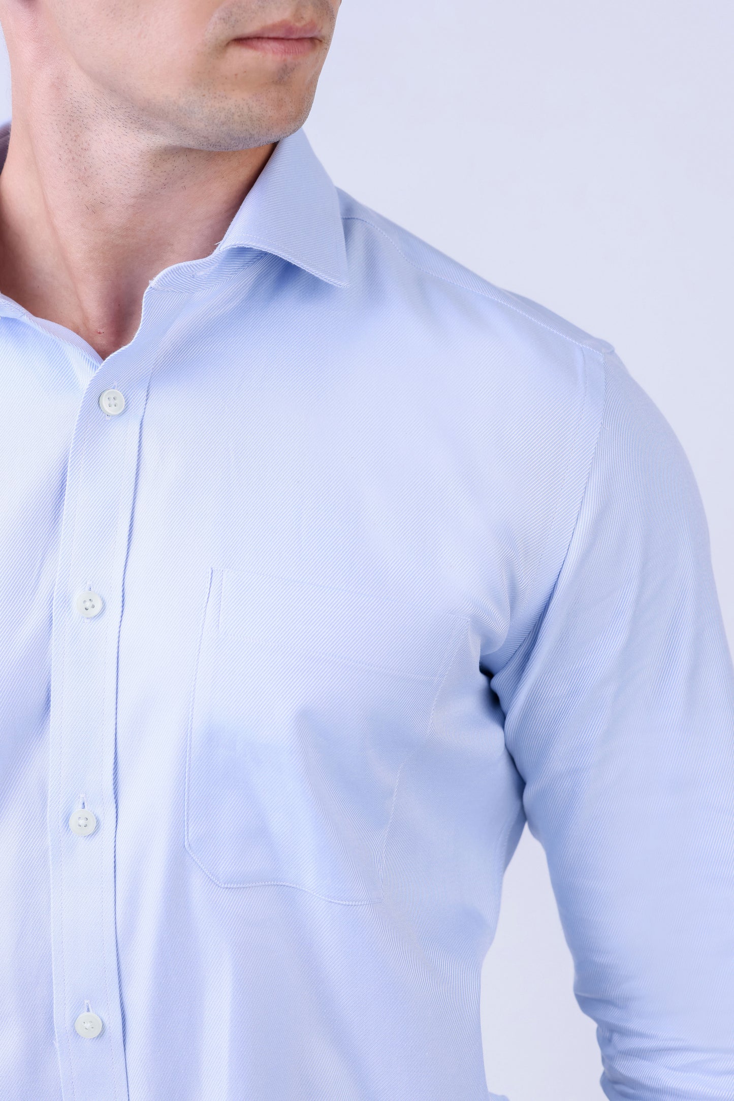 CROCODILE MEN SUPERIOR FORMAL SHIRT SLIM FIT FS-Vista Blue